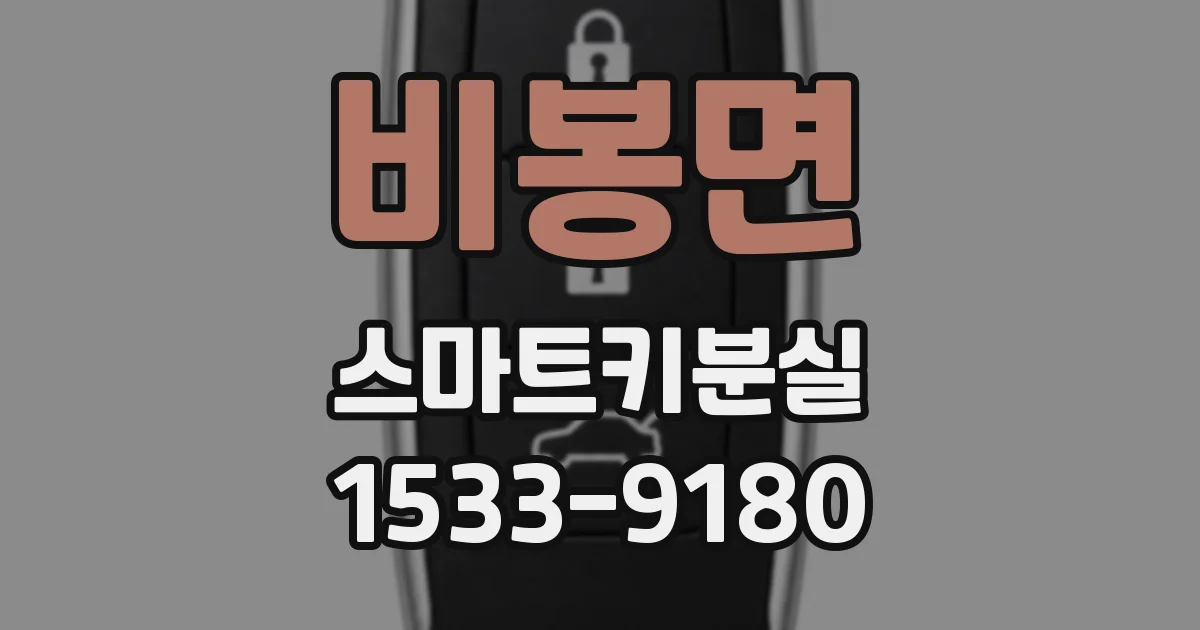 비봉면 스마트키분실