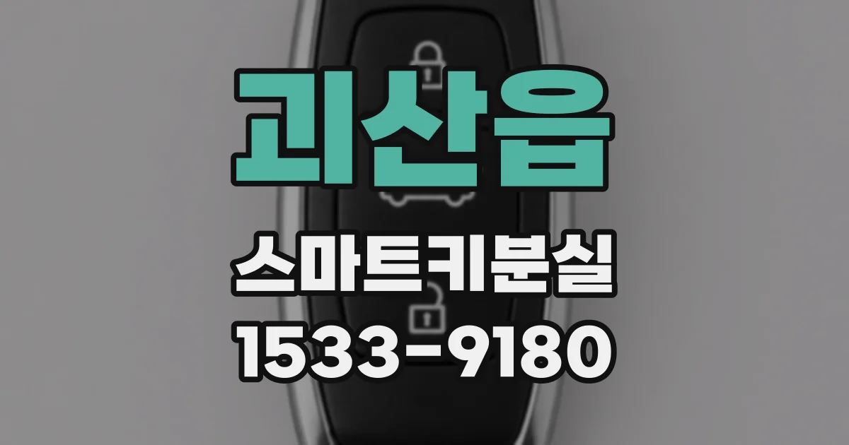 괴산읍 스마트키분실