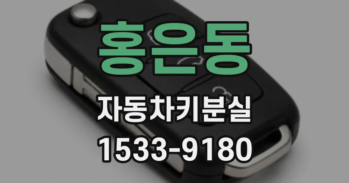 홍은동 자동차키분실
