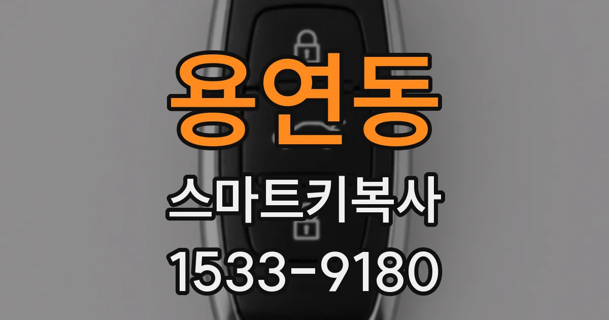 용연동 스마트키복사