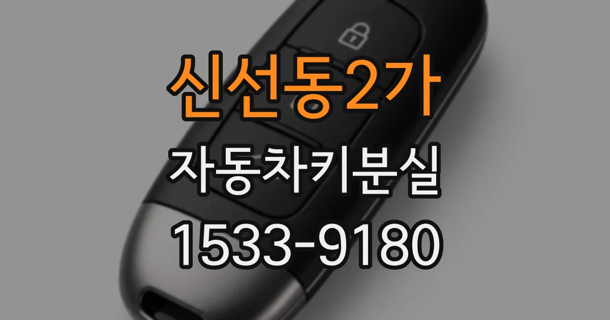 신선동2가 자동차키분실