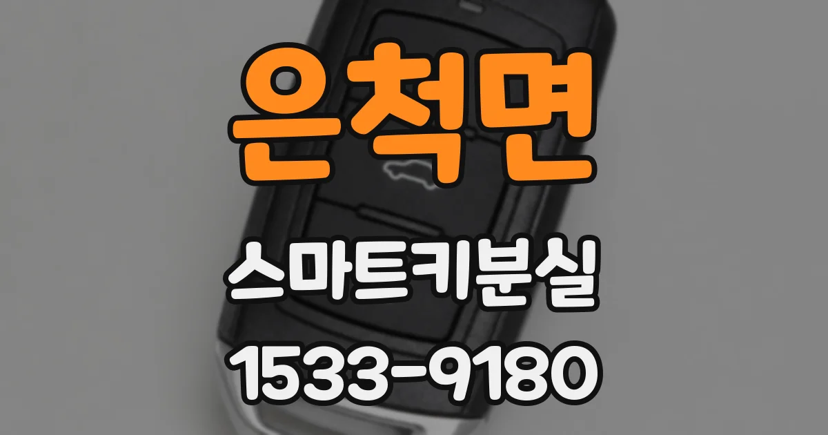 은척면 스마트키분실