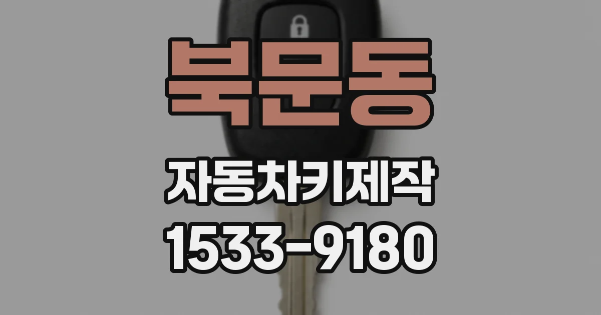 북문동 자동차키제작