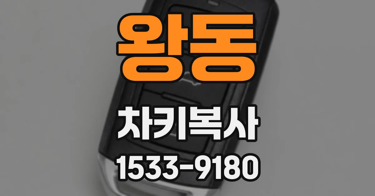 왕동 차키복사