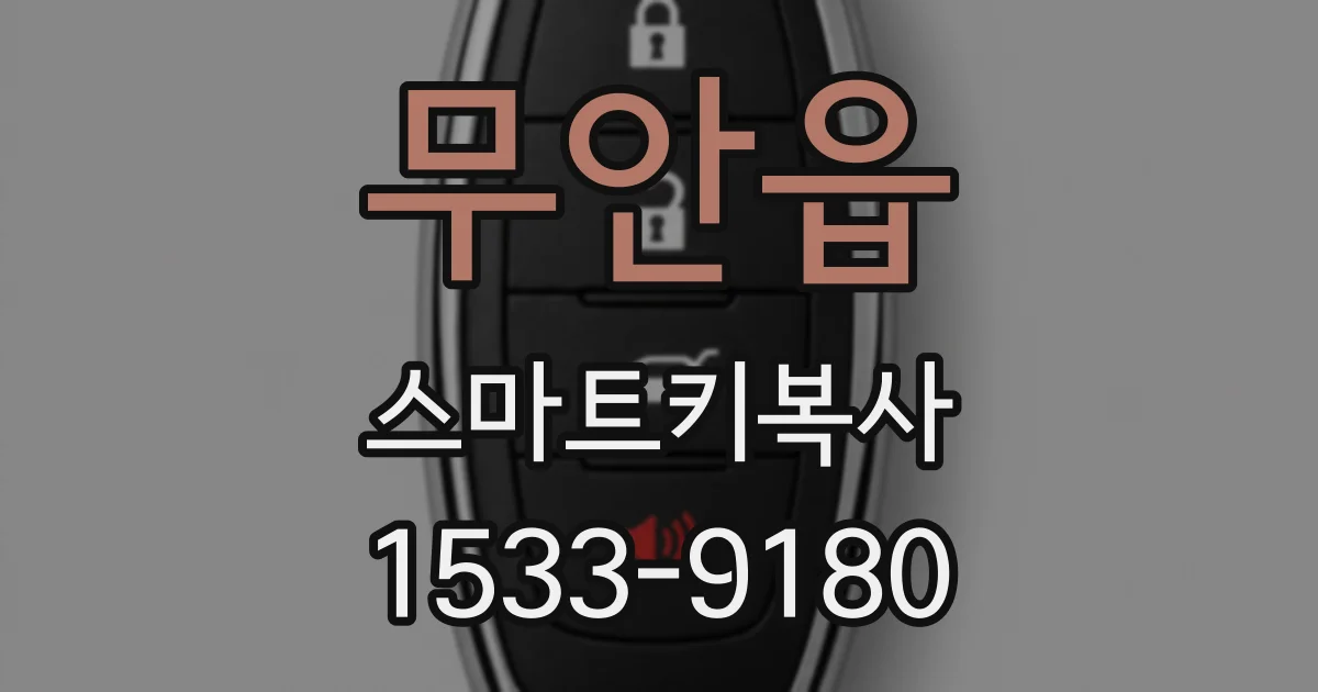 무안읍 스마트키복사