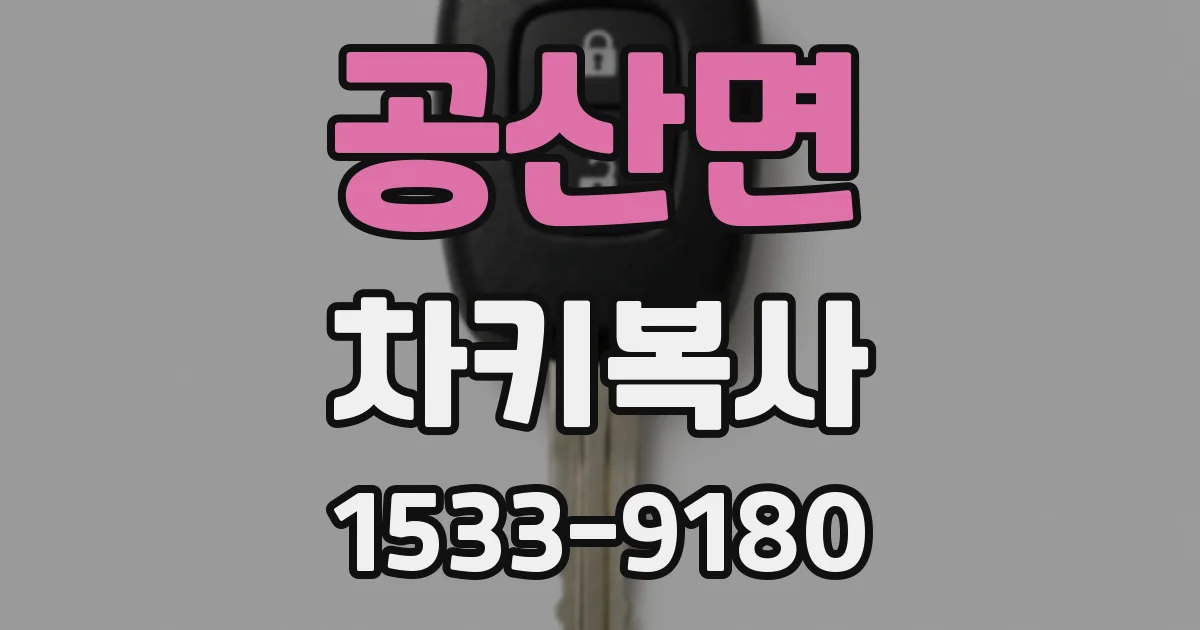 공산면 차키복사