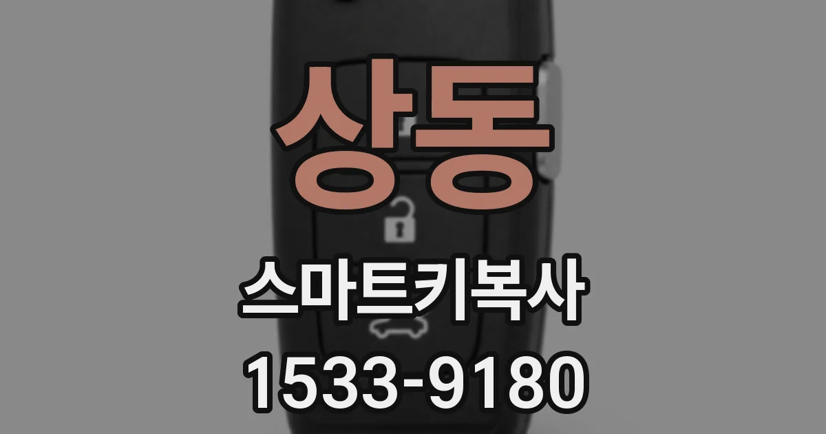 상동 스마트키복사