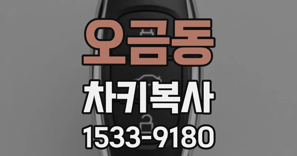 오금동 차키복사