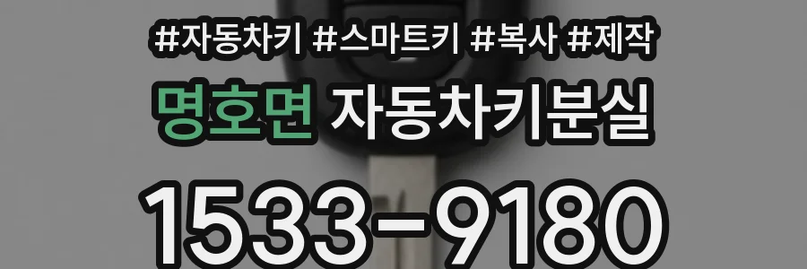 명호면 자동차키분실