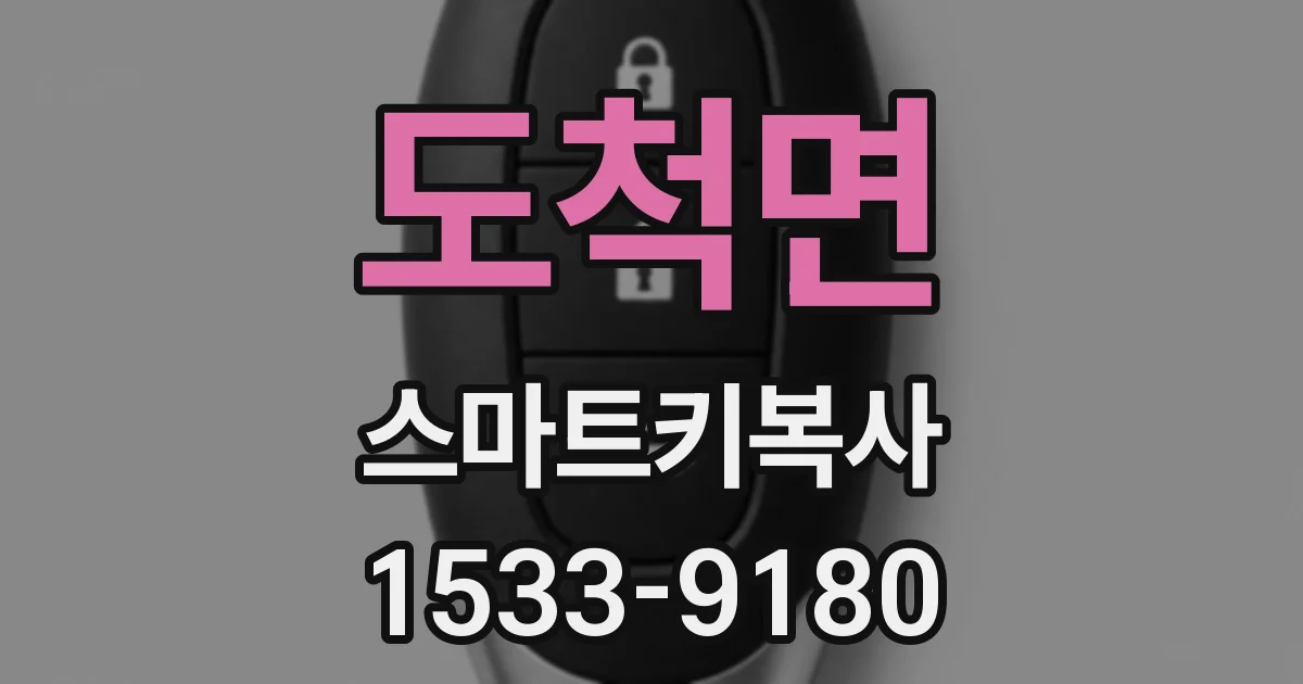 도척면 스마트키복사