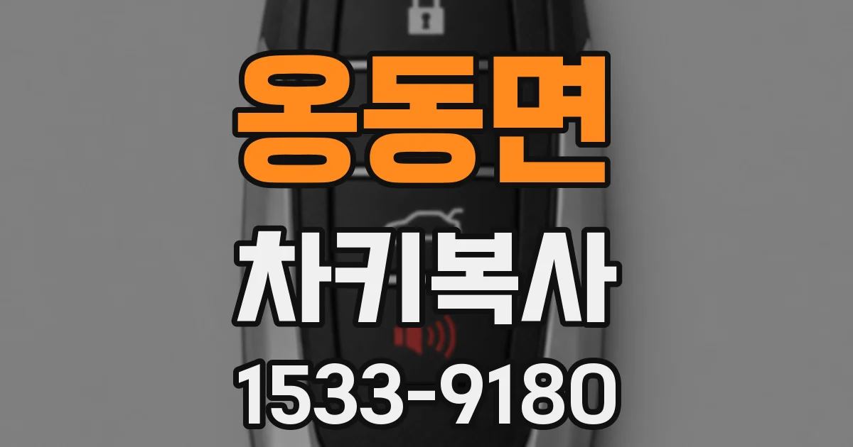 옹동면 차키복사