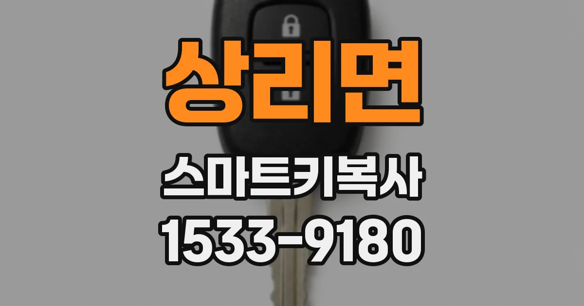 상리면 스마트키복사