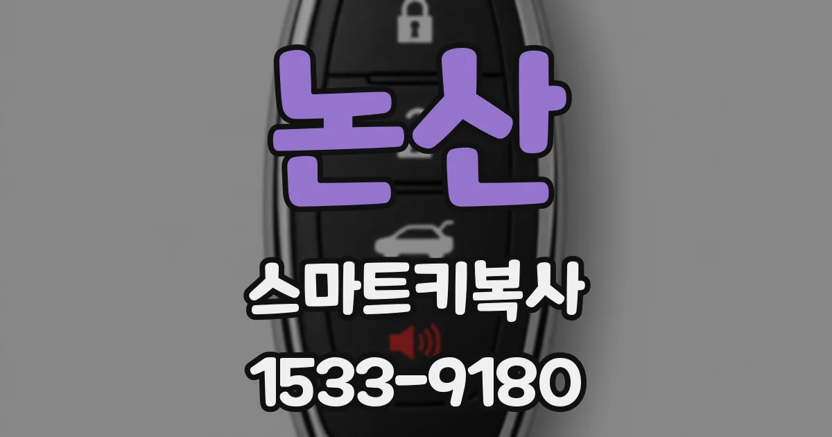 논산 스마트키복사