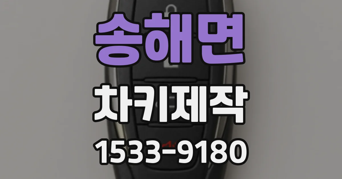 송해면 차키제작