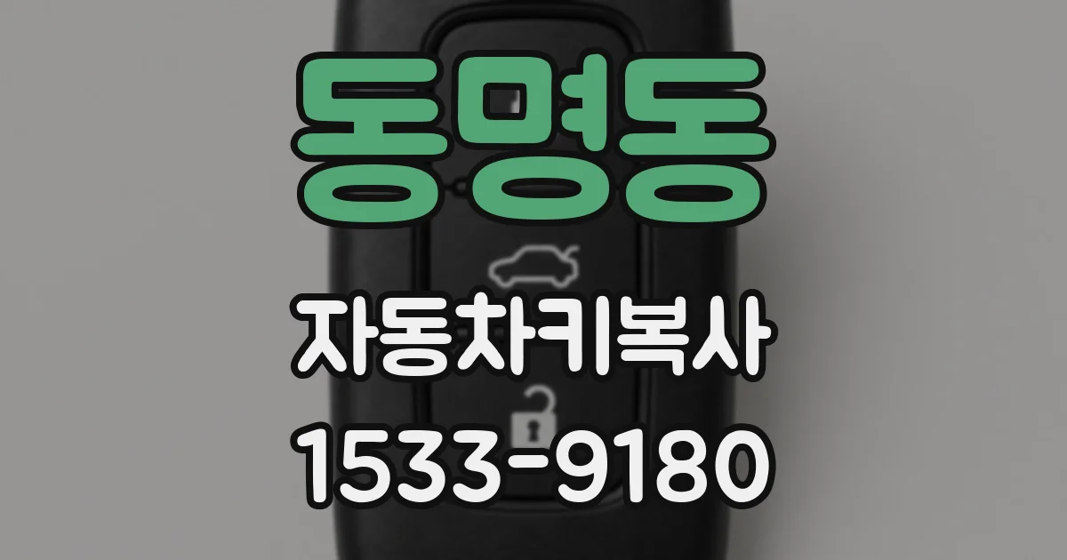 동명동 자동차키복사