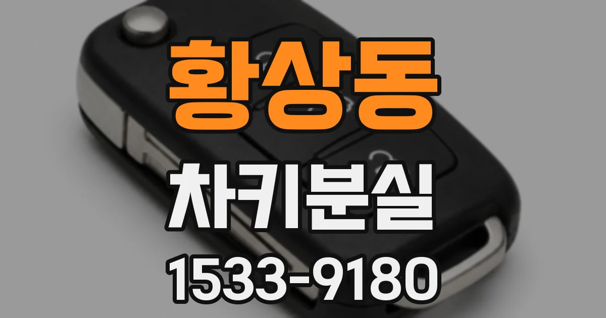 황상동 차키분실