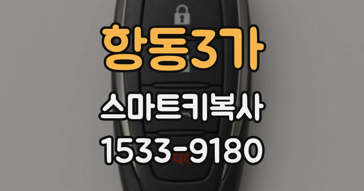 항동3가 스마트키복사
