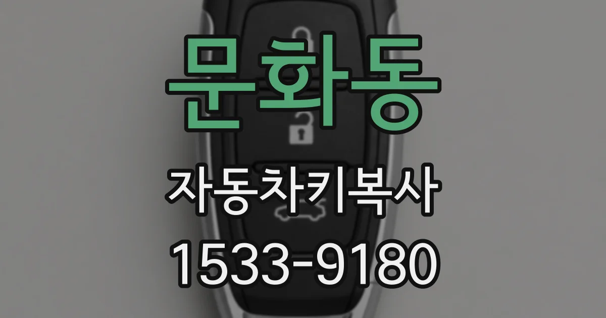 문화동 자동차키복사