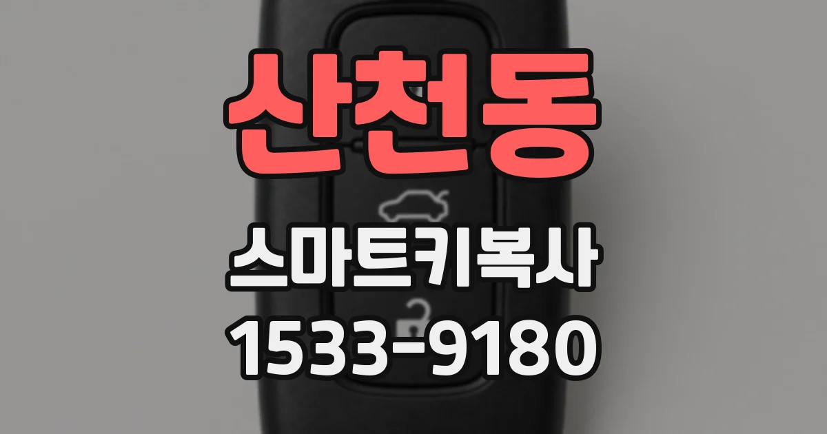 산천동 스마트키복사