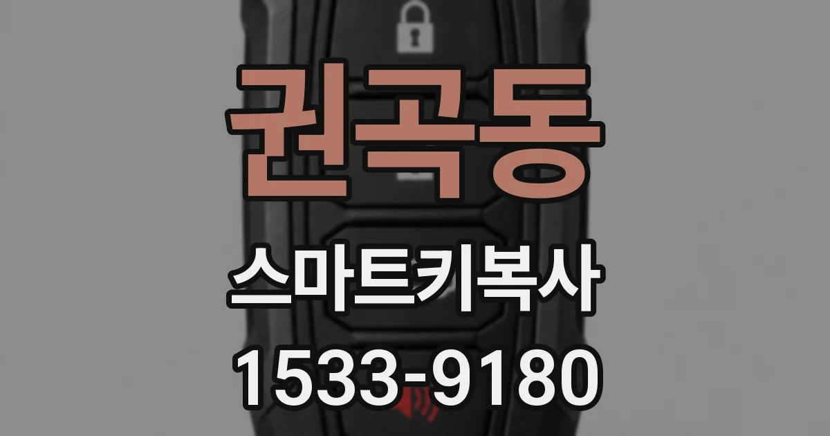 권곡동 스마트키복사