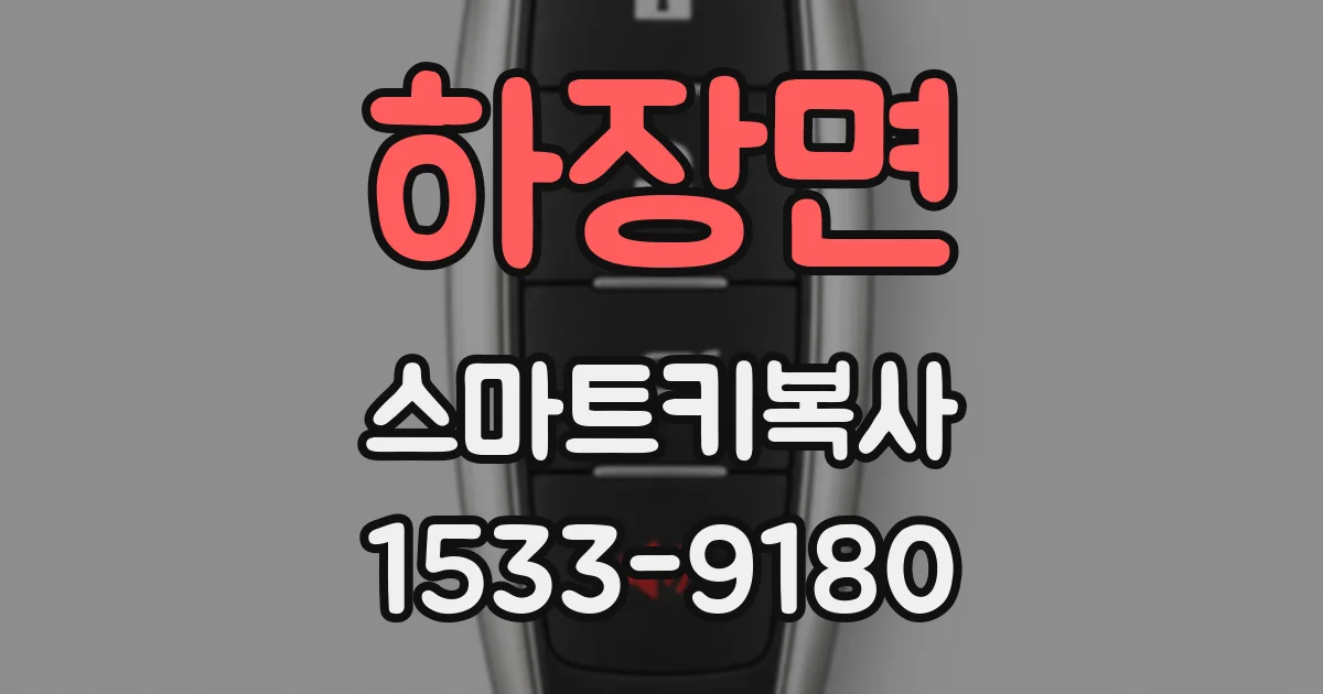 하장면 스마트키복사