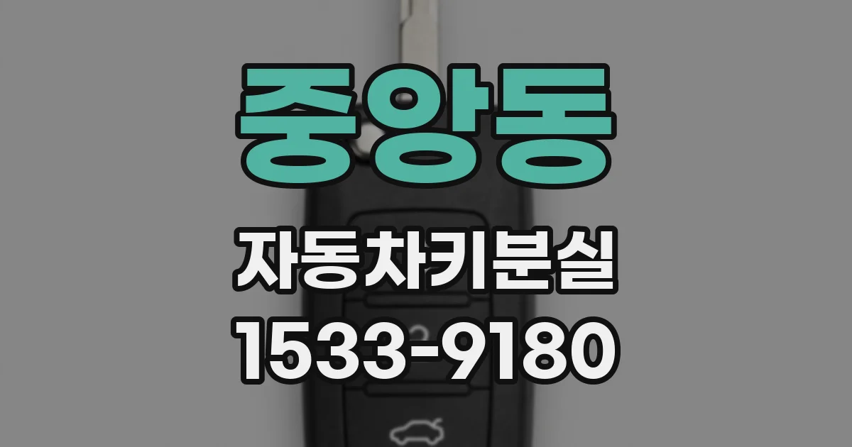 중앙동 자동차키분실