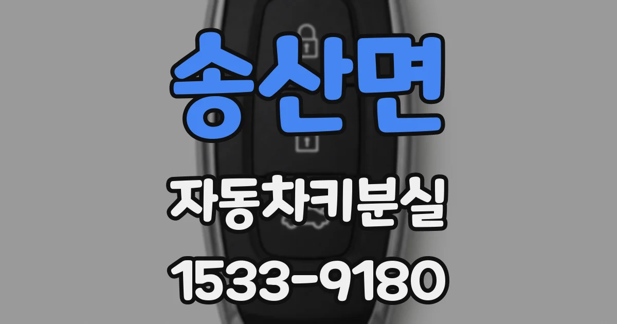 송산면 자동차키분실