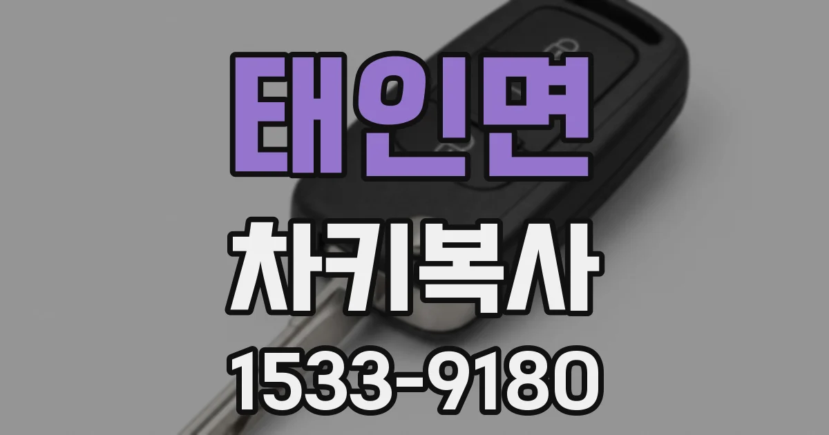태인면 차키복사