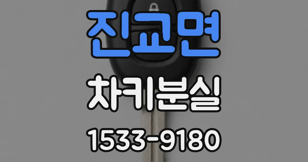 진교면 차키분실