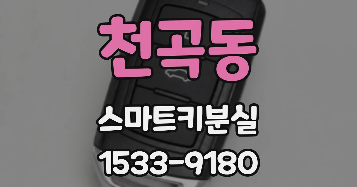 천곡동 스마트키분실