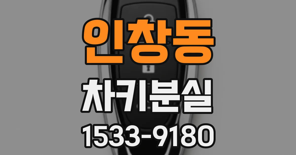 인창동 차키분실