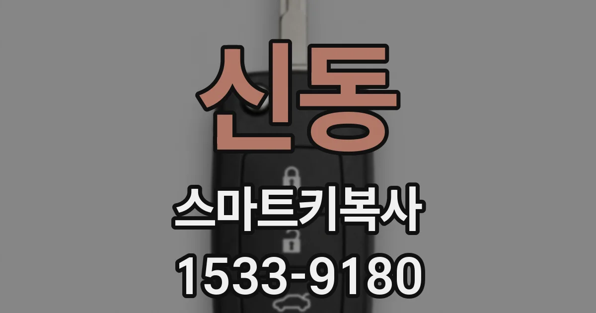 신동 스마트키복사