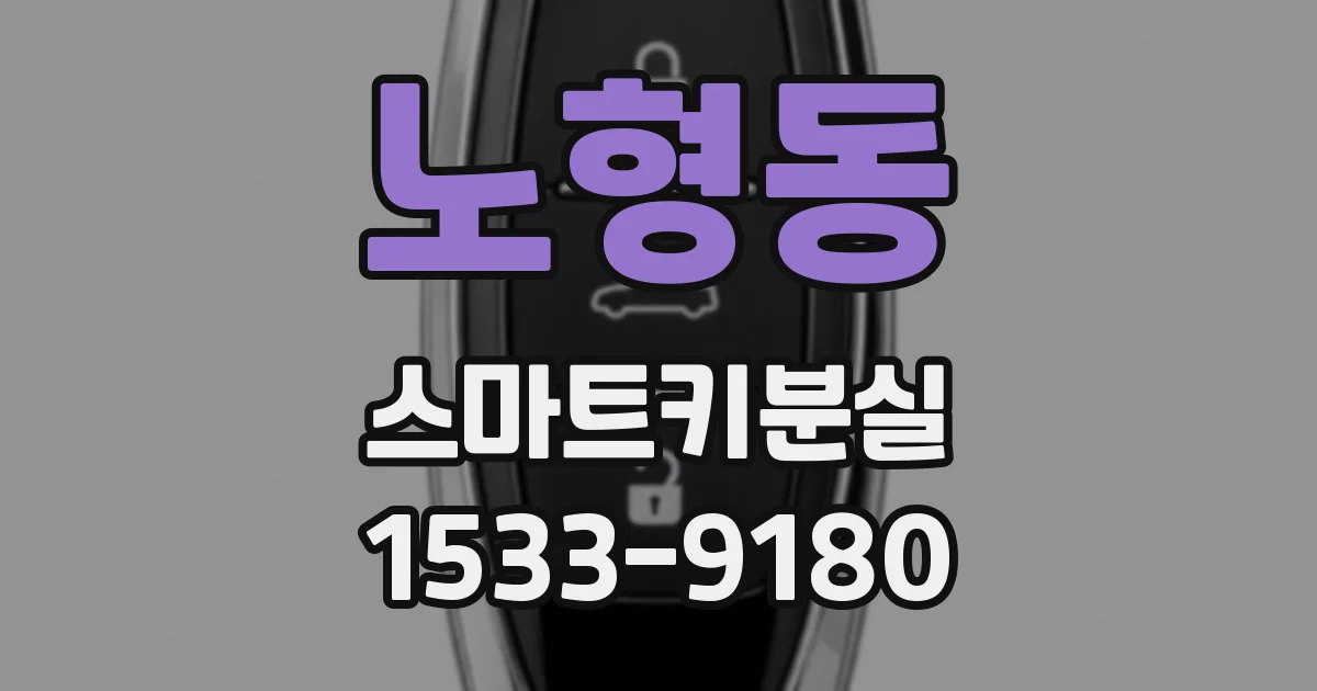 노형동 스마트키분실