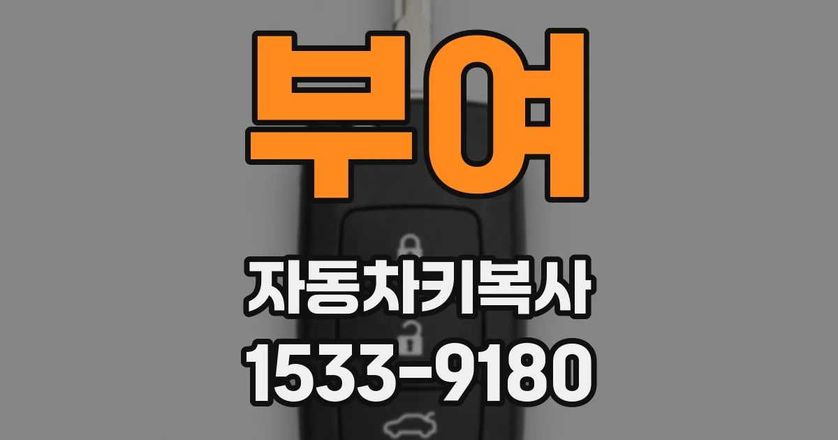 부여 자동차키복사