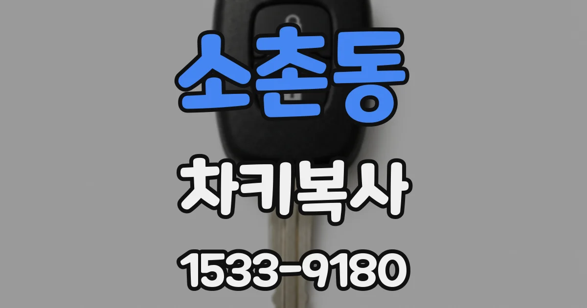 소촌동 차키복사