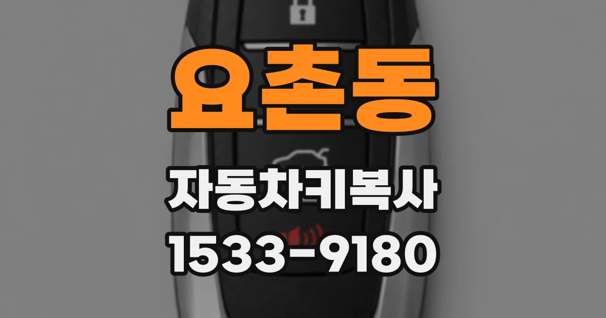 요촌동 자동차키복사