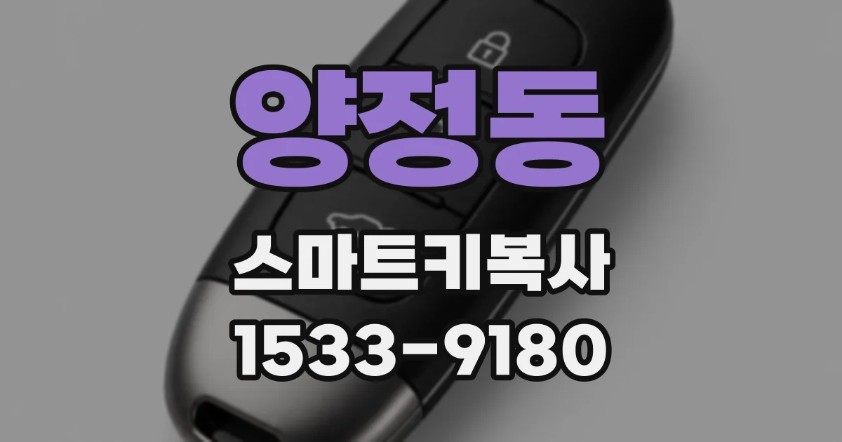 양정동 스마트키복사