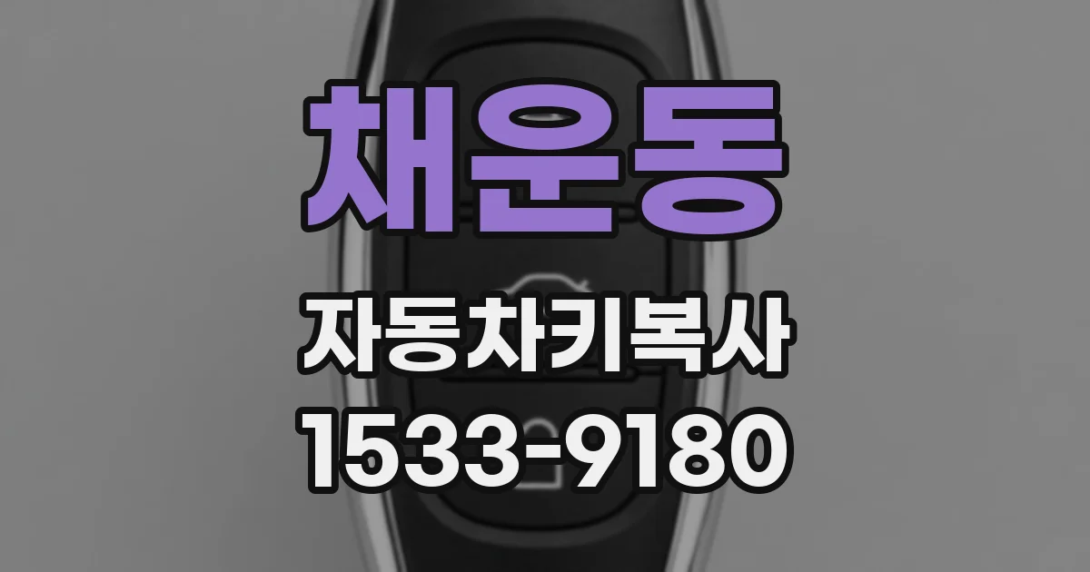 채운동 자동차키복사
