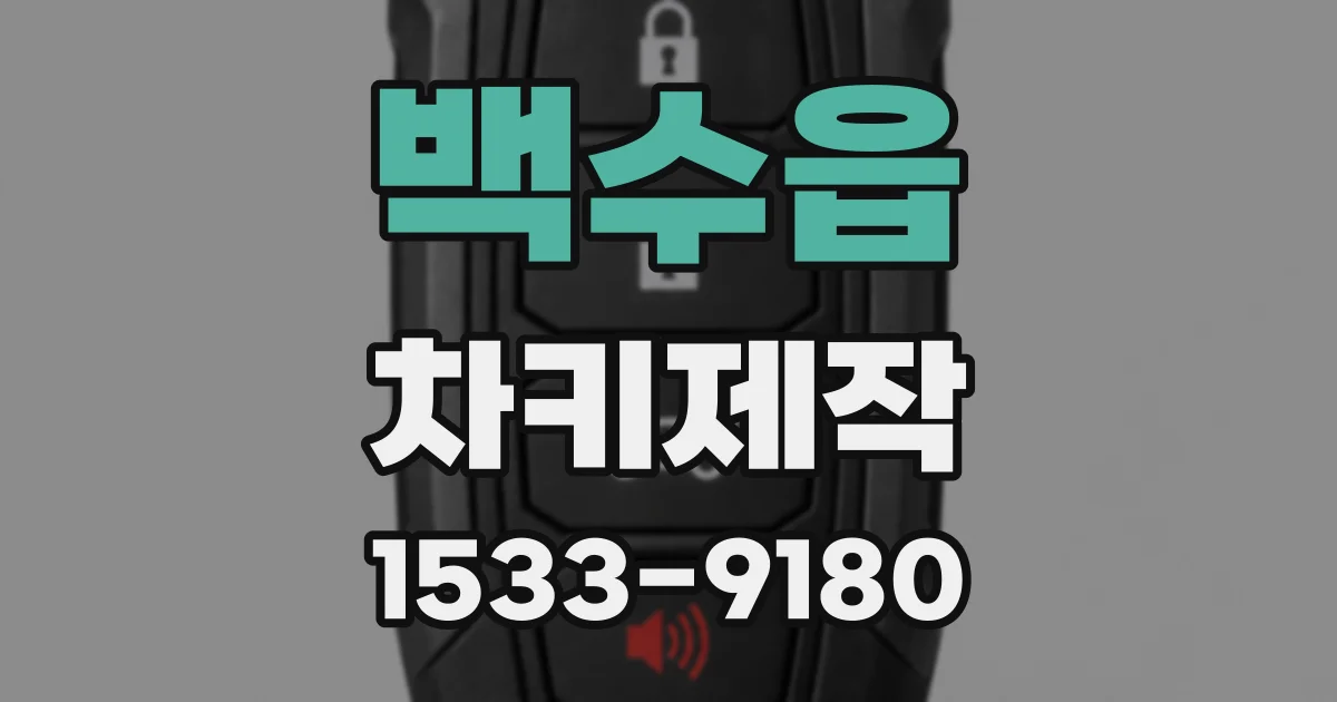 백수읍 차키제작