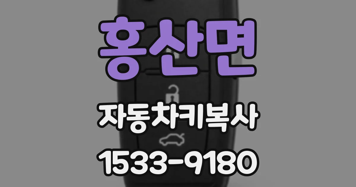 홍산면 자동차키복사