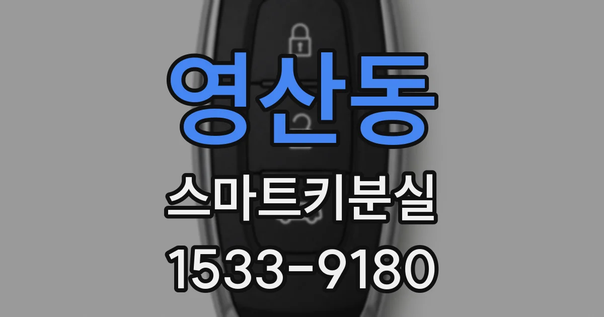 영산동 스마트키분실
