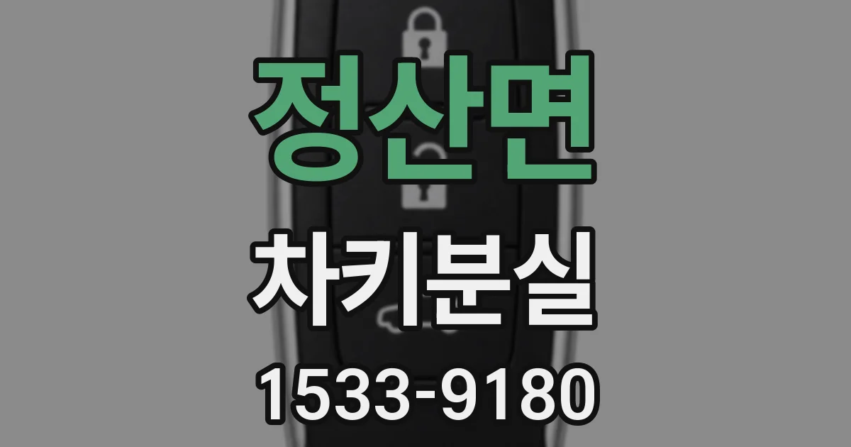 정산면 차키분실