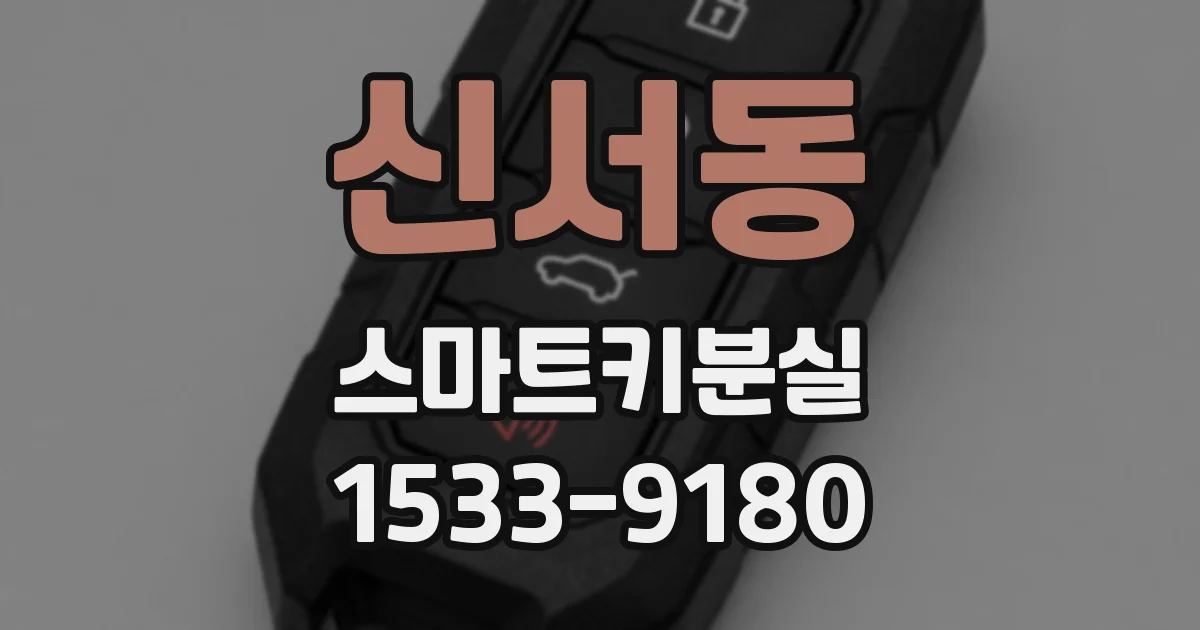 신서동 스마트키분실