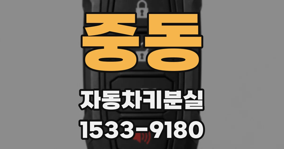 중동 자동차키분실