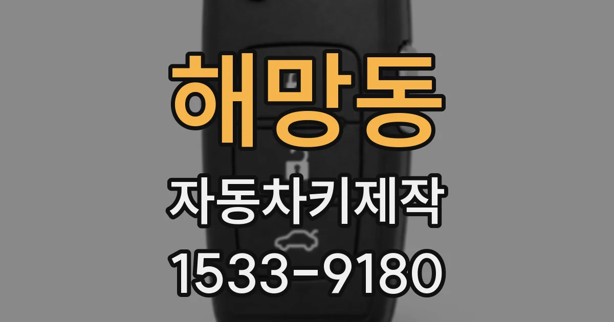 해망동 자동차키제작
