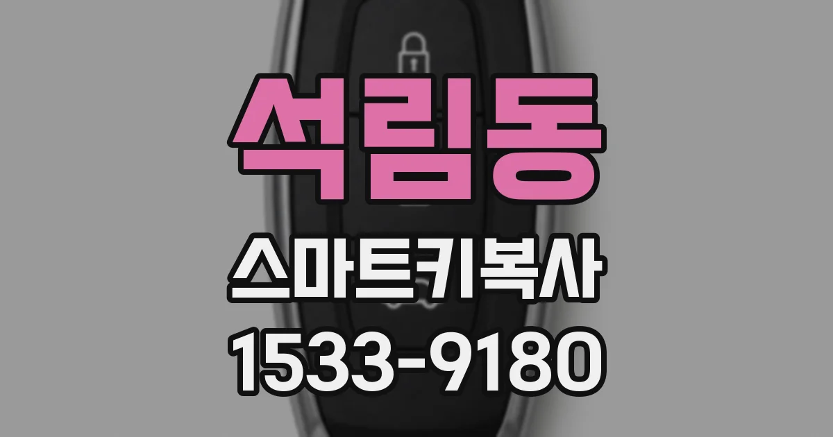 석림동 스마트키복사