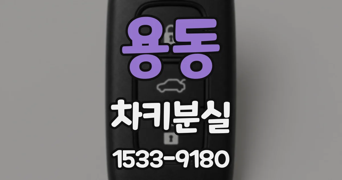용동 차키분실