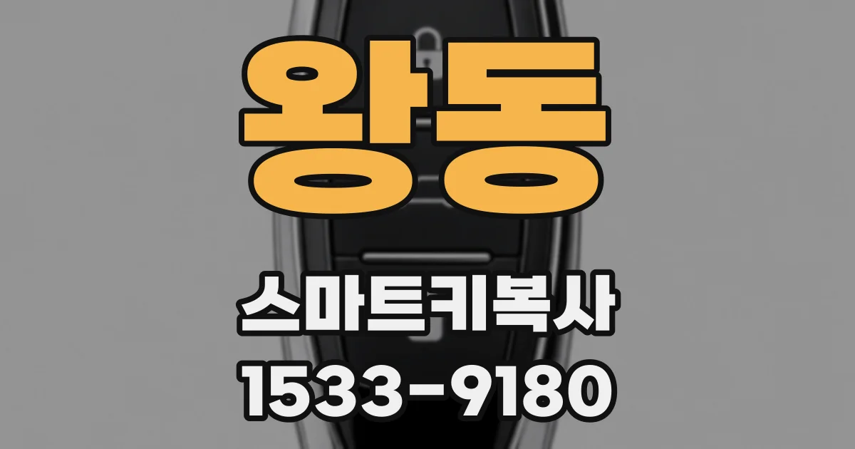 왕동 스마트키복사