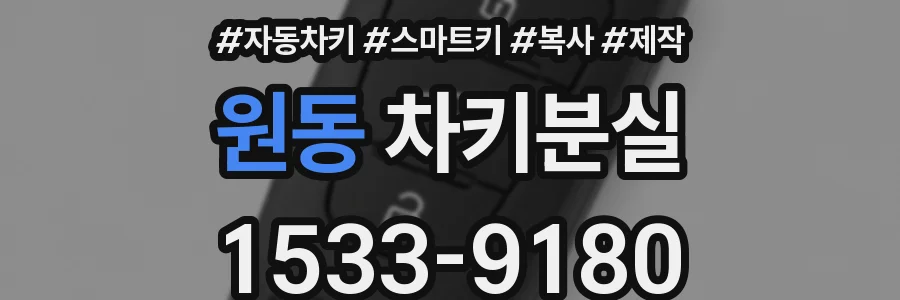원동 차키분실