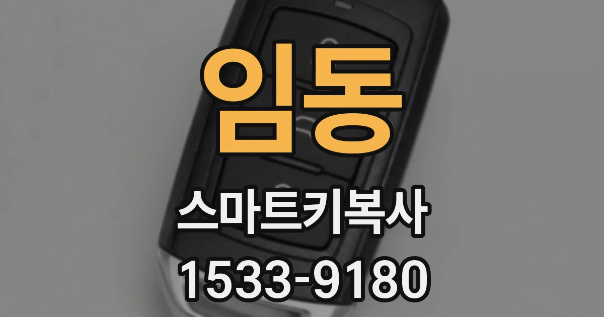 임동 스마트키복사